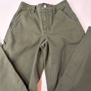 TNA Army Green Carpenter Pants Size 00